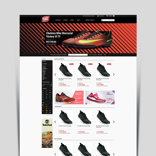 Project - Classic Tennis Site